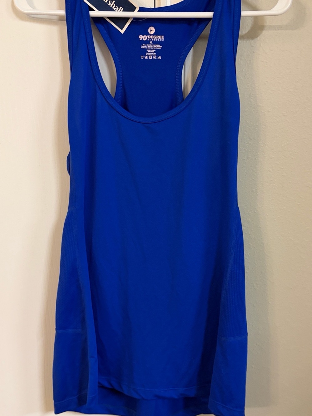 90•DEGREE  XL running,Women’s Royal Blue Racerback Tank